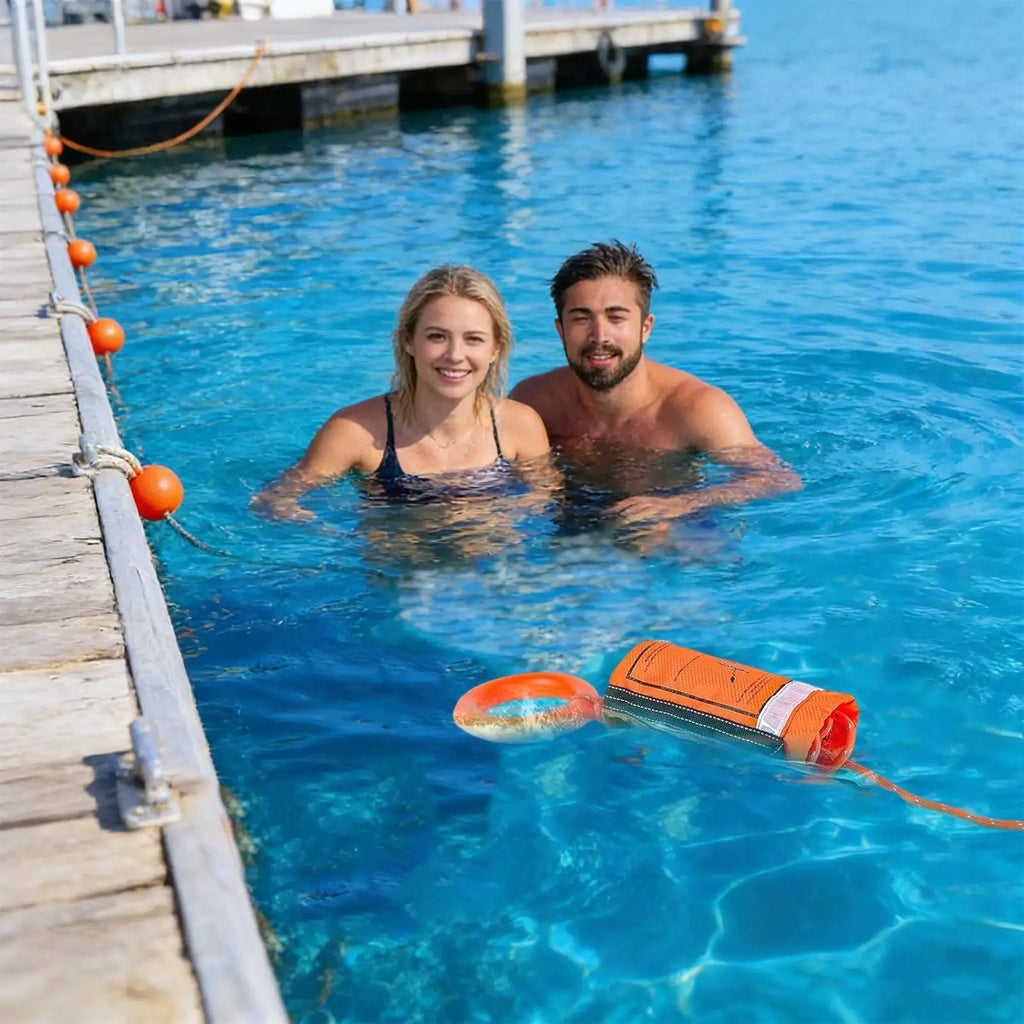 Reflective Water Rescue Throw Bag – 15m Kayak Throw Line