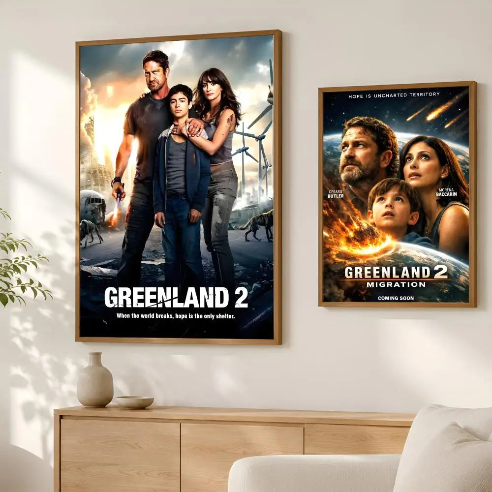 Greenland 2 Migration Movie Poster – Self-Stick HD PVC Wall Art