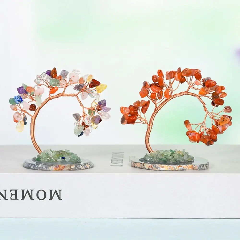 Natural Crystal Wishing Tree Ornament | Mini 8cm Decor