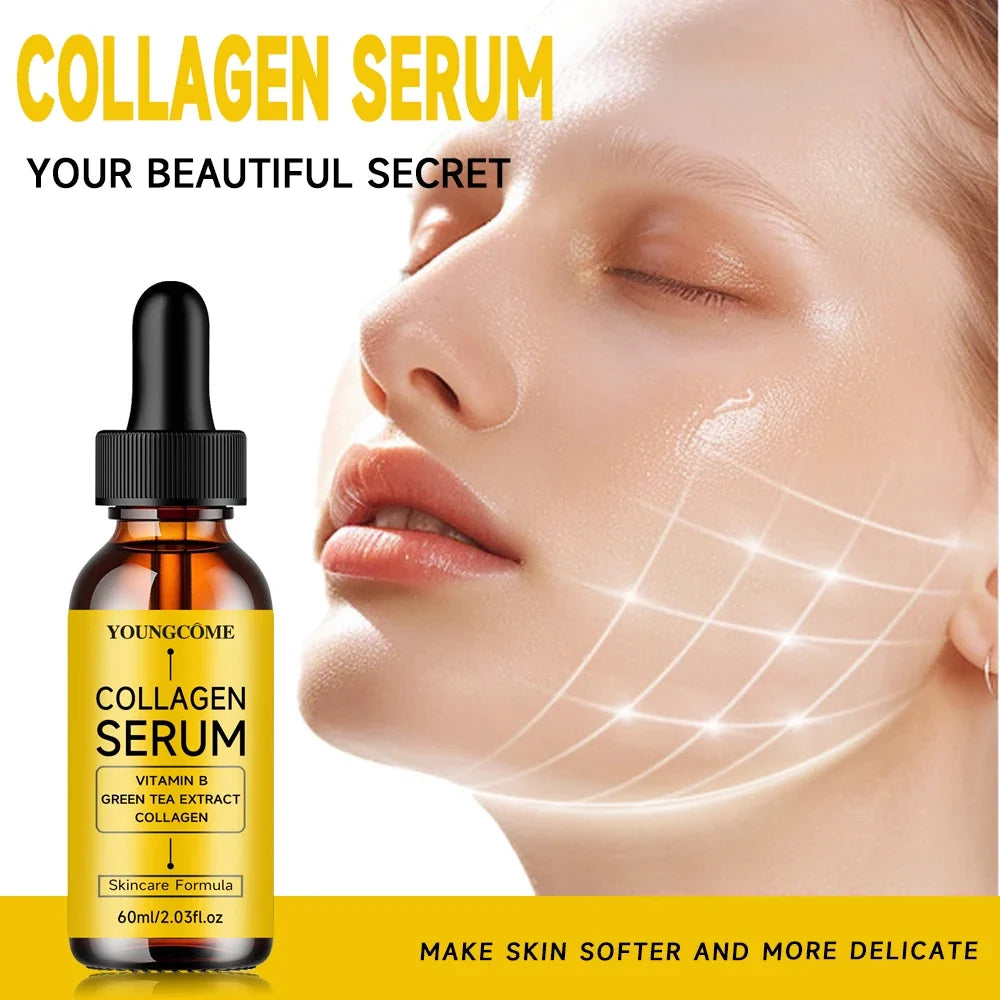 Collagen Face Serum Vitamin B Green Tea Extract Hydrating Facial Care