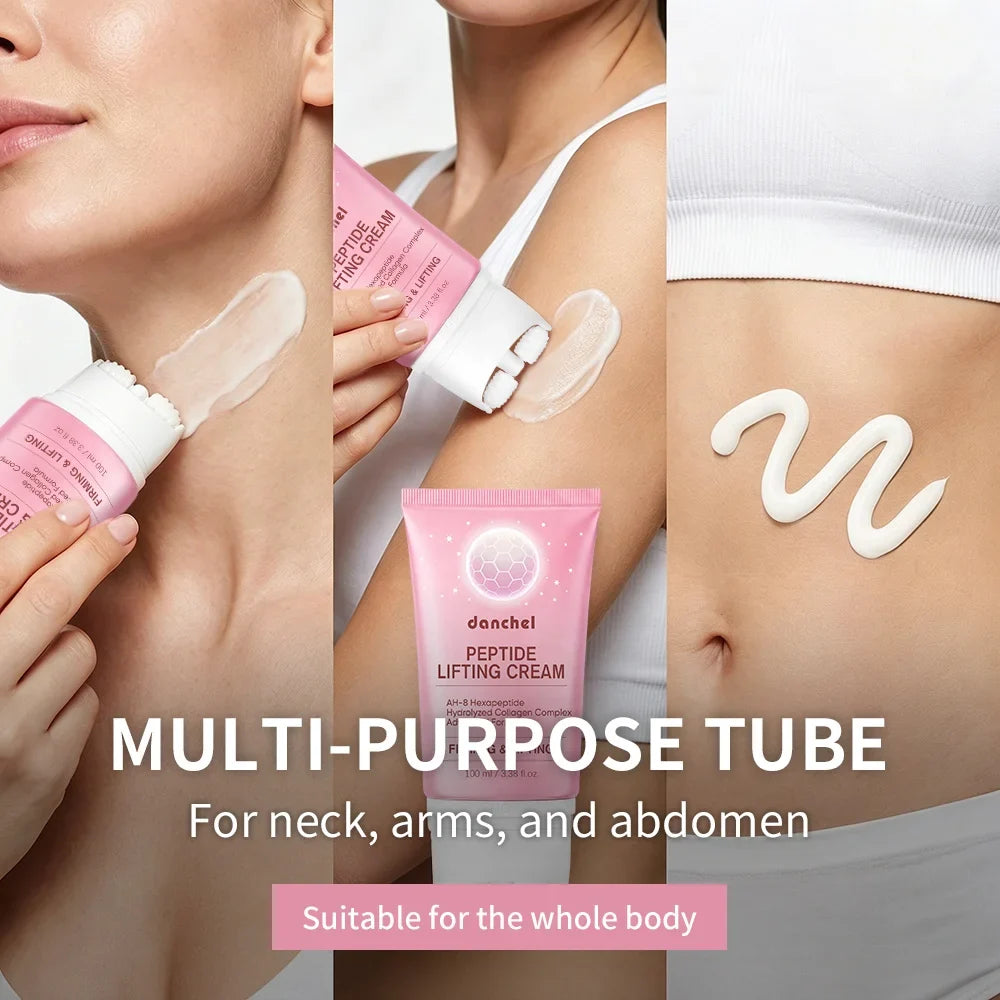 AH-8 Hexapeptide Neck Firming Cream with Dual Roller