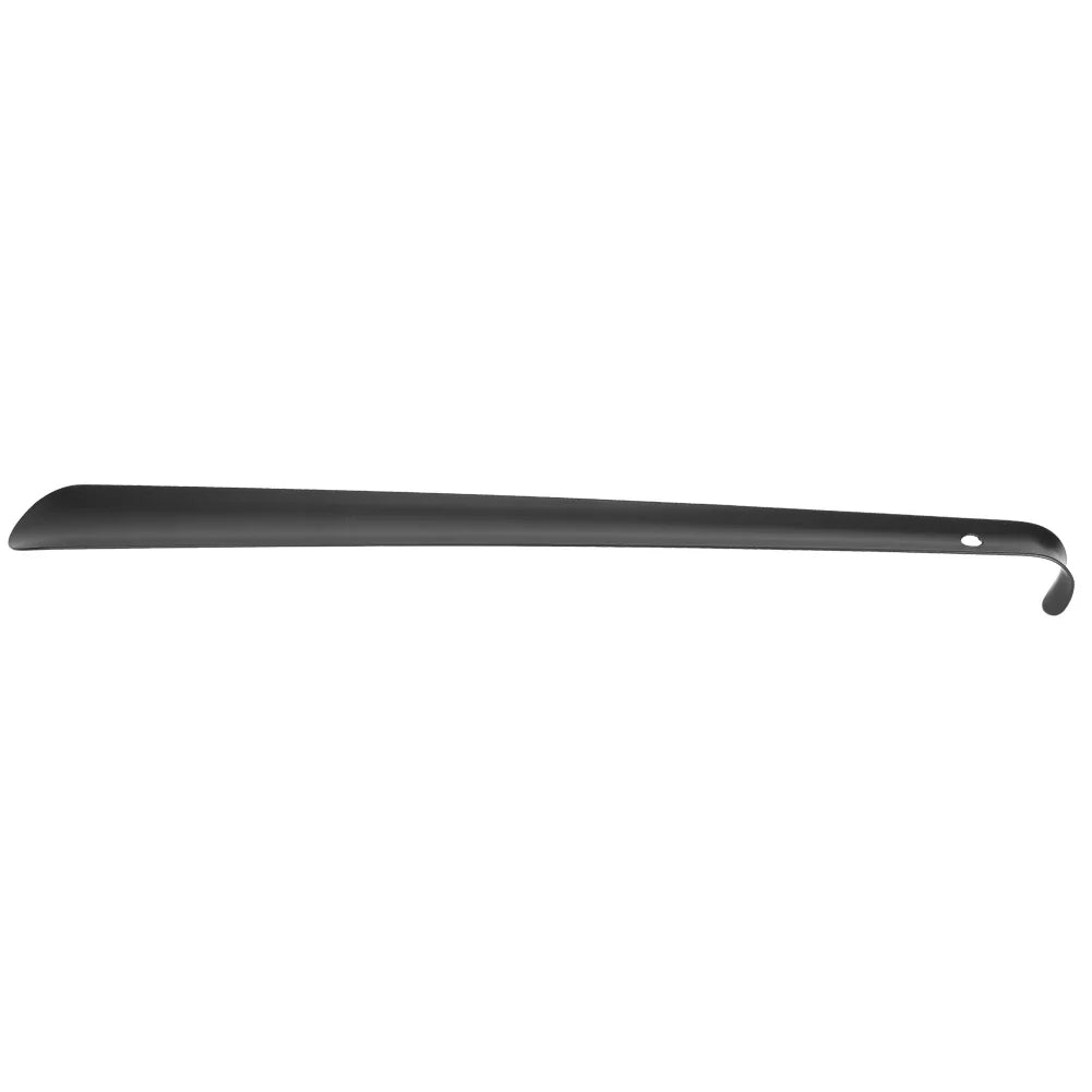 Shoe Helper Portable Stainless Steel Travel Horn Long Handle Black