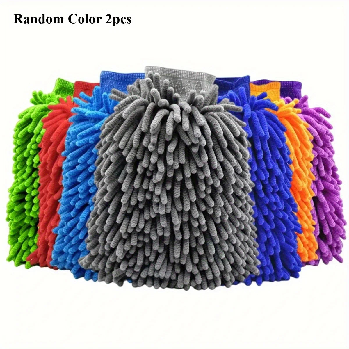 Microfiber Car Wash Gloves 2-Pack – Superfine Fiber Mitt