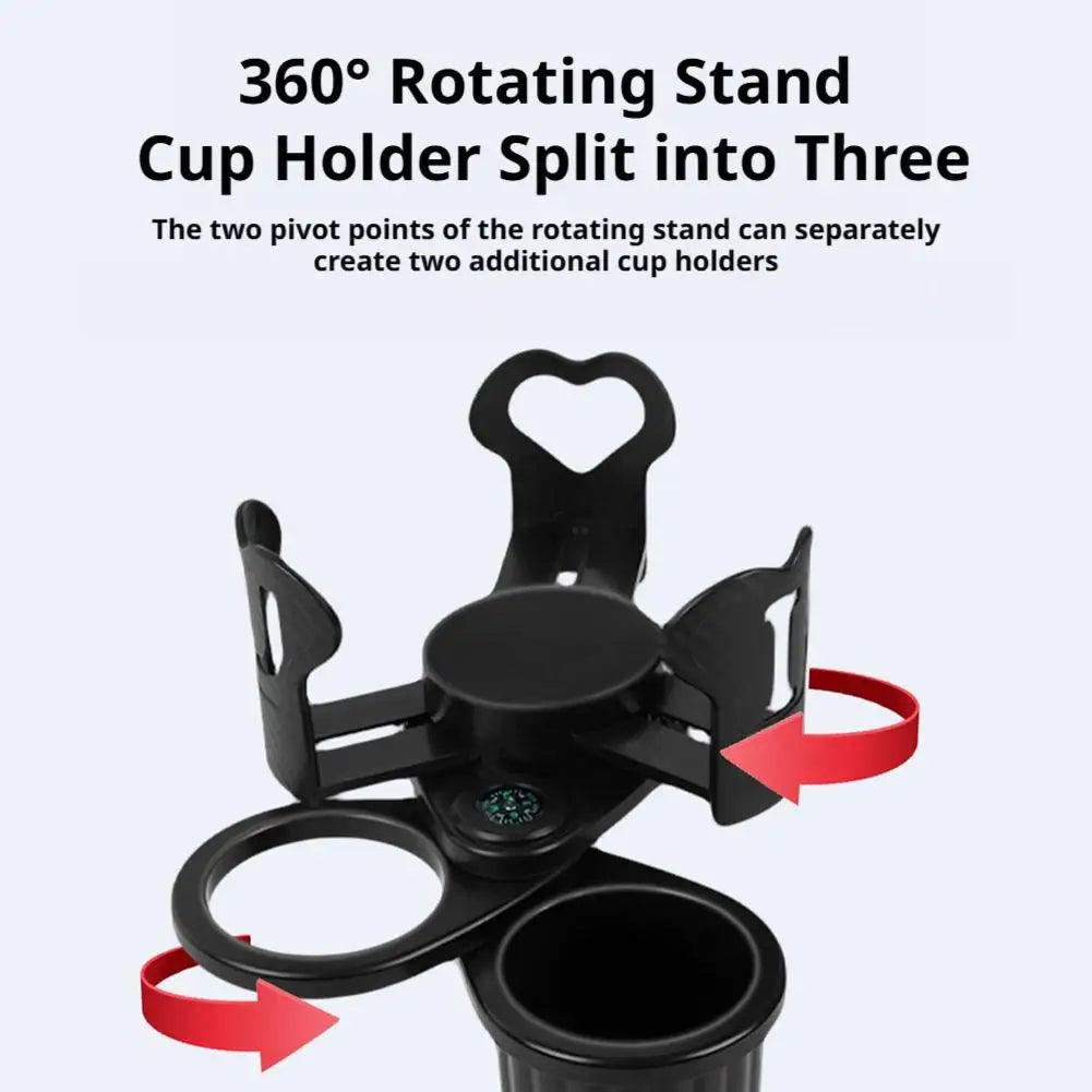 Universal Car Water Cup Holder Expander 3 Slot Multifunctional Drink
