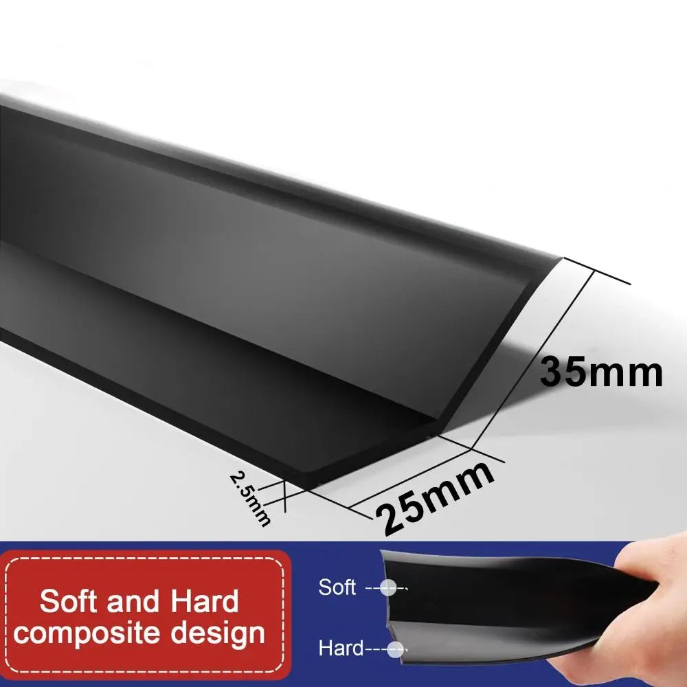 Garage Door Sealing Strip Weatherproof Self Adhesive Sides Seal Heavy