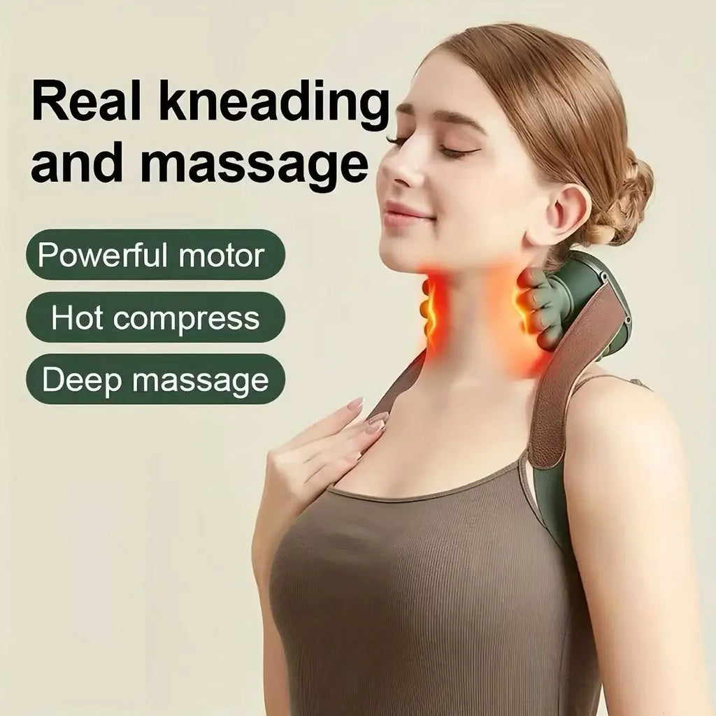 4D Heated Five-Finger Neck & Shoulder Massager | Wireless
