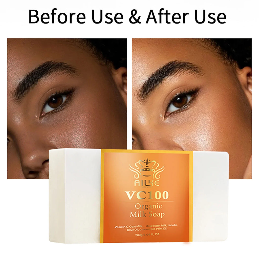 AILKE Organic Vitamin C Brightening Soap | Shea & Goat Milk 200g