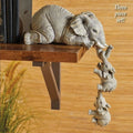 3-Piece Elephant Figurines Set – Resin Animal Home Décor Gift
