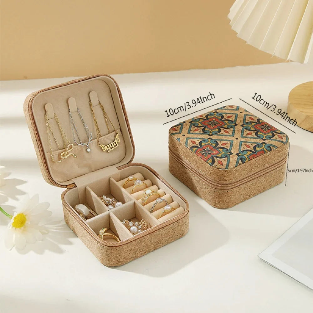 Travel Jewelry Box Portable Organizer Display Storage Boxes Women