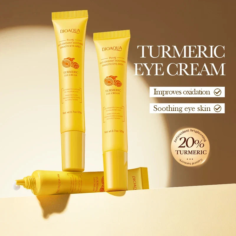 BIOAQUA Turmeric Skin Care Set – Serum, Moisturizer & Eye Cream