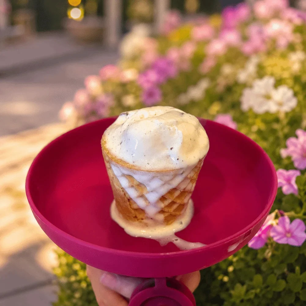 Silicone Anti-Drip Ice Cream Holder – Mess-Free Cone Tray
