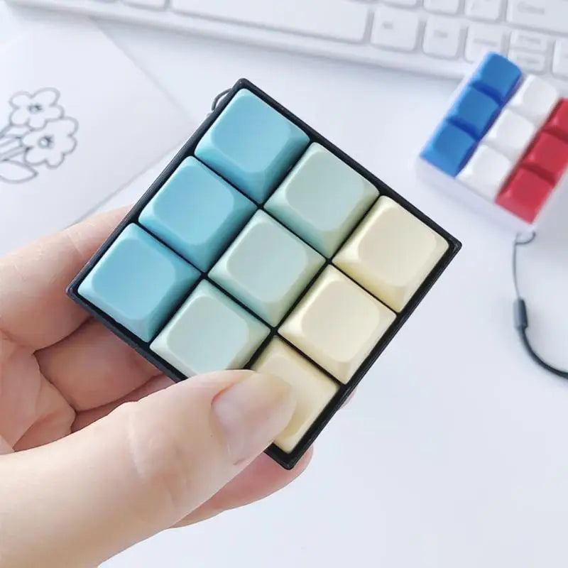 Anxiety Relief Fidget Keychain Toy | Stress Press for Adults & Kids