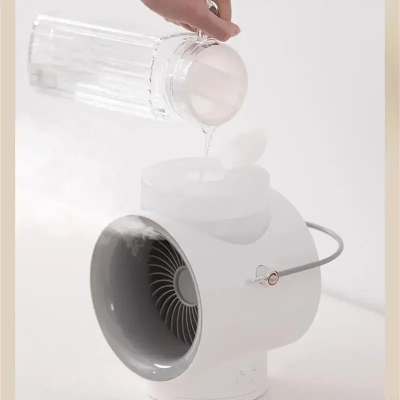 URGGU USB Rechargeable Humidifying Desktop Fan | 4000mAh