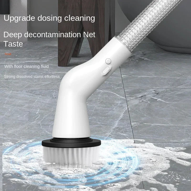 5-in-1 USB Electric Cleaning Brush – Kitchen & Bathroom Scrubber