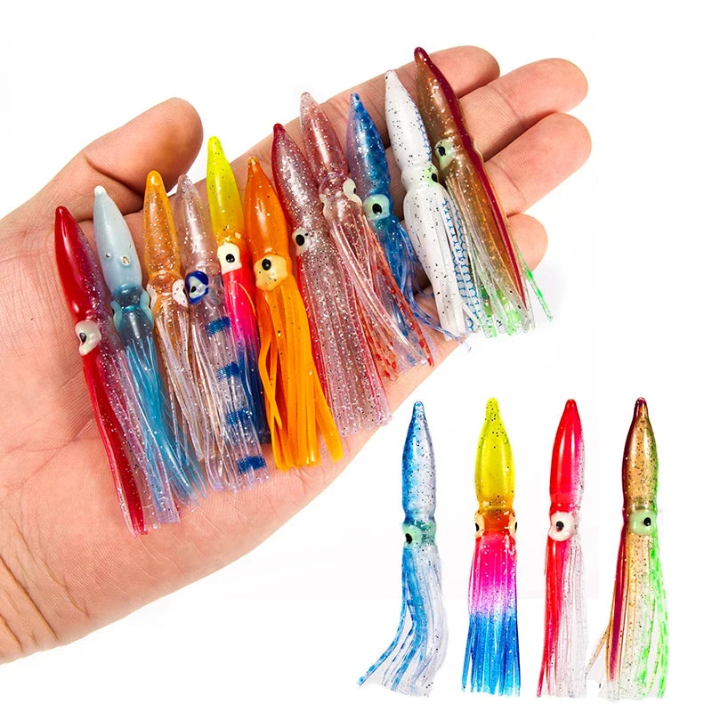 Soft Lure Squid Artificial Bait Lures Octopus Tuna Sailfish Baits