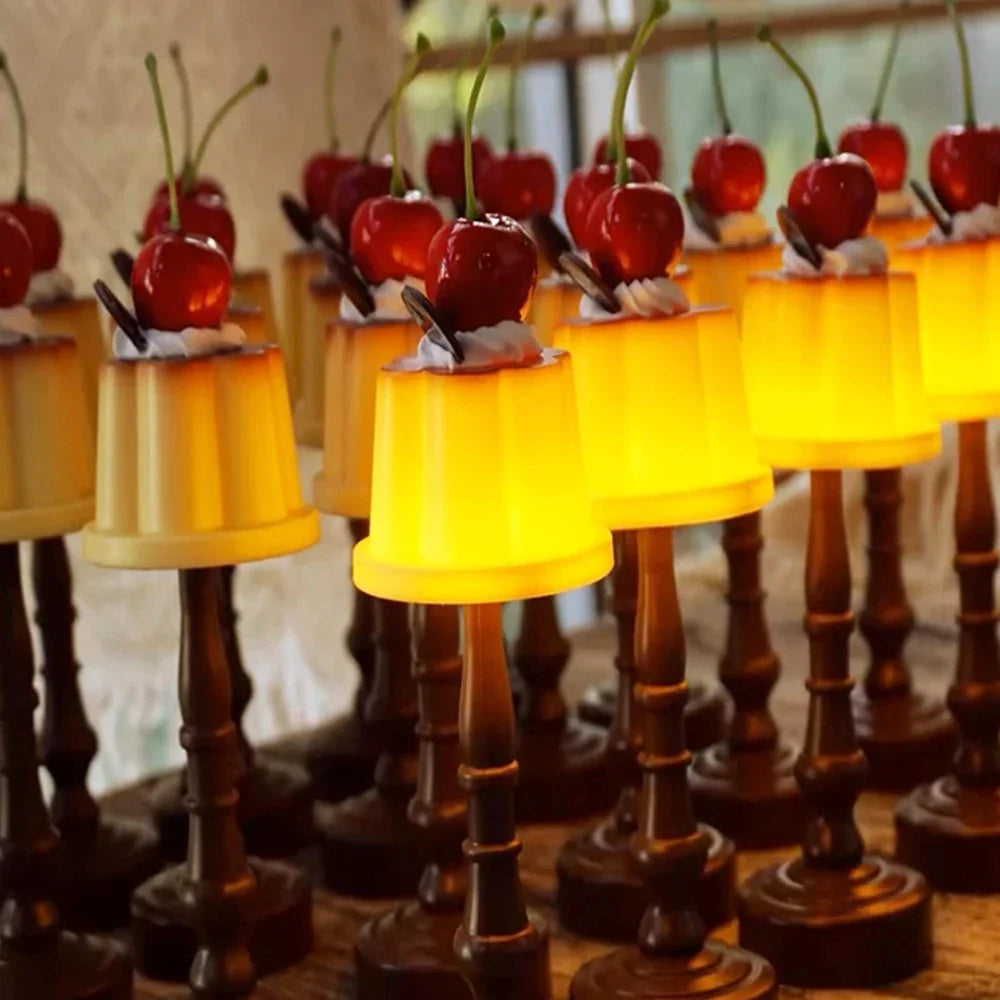 Pudding Night Light – Cute LED Desk Lamp | Bedroom Decor