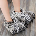 Animal Paw House Slippers – Unisex Furry Winter Slides