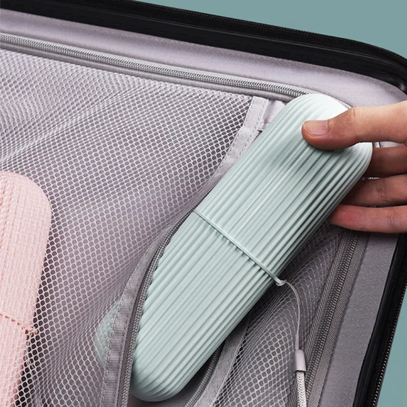 Portable Travel Toothbrush Holder & Toothpaste Case