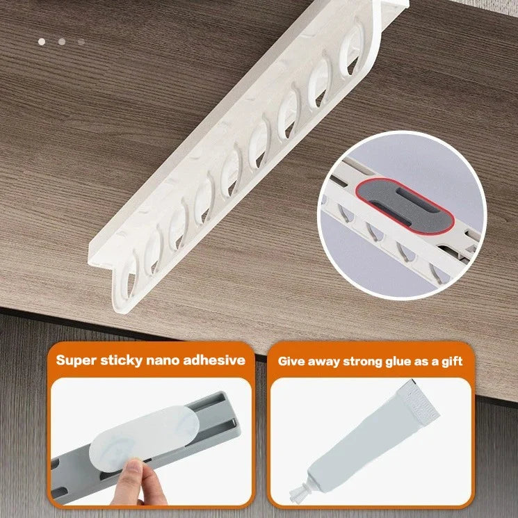 Retractable Pull-Out Closet Valet Rod | Heavy Duty Wardrobe Rail