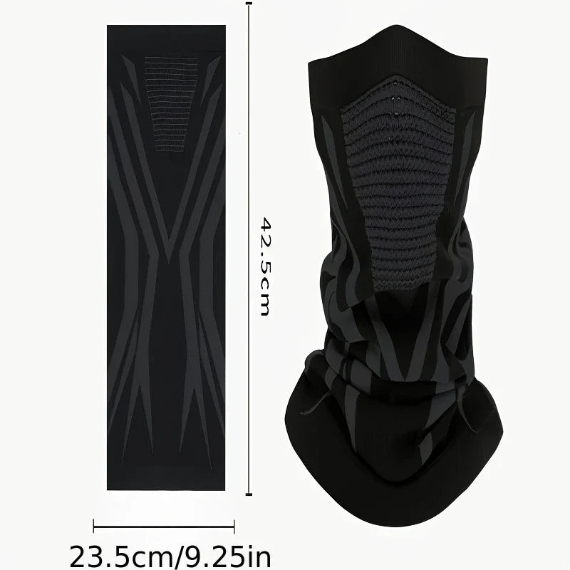 Windproof Cycling Hoodie | Face & Ear Cover, Quick-Dry