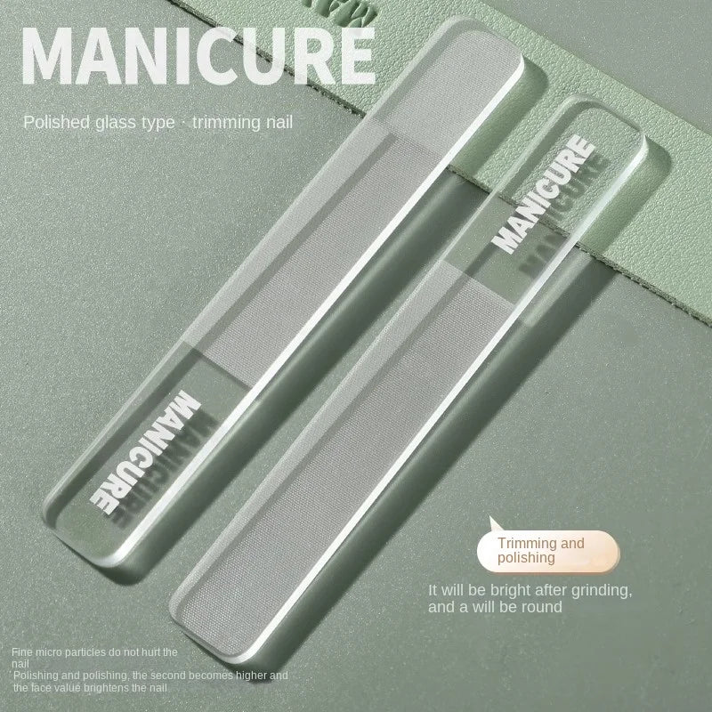 Nano Glass Nail File – Stainless Steel Buffer & Polish Tool