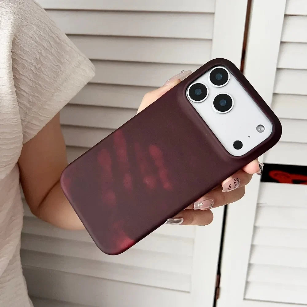 LICOERS Thermal Color Change iPhone 17 Case – Shockproof