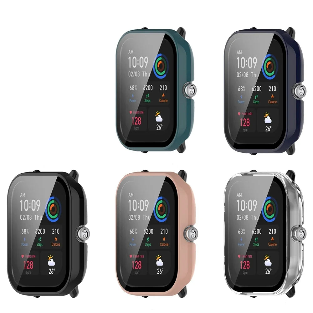 PC Case & Screen Protector for Amazfit GTS 4 Mini Watch