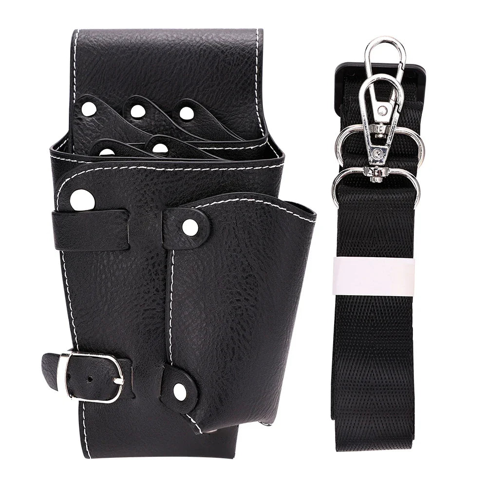 PU Leather Hairdressing Scissors Belt Bag | Salon Stylist Holster