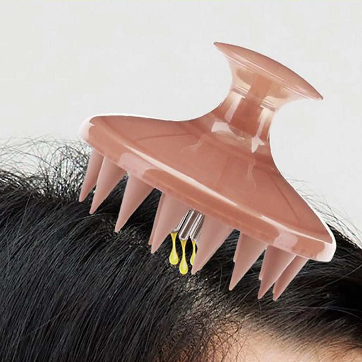 Silicone Scalp Massager Brush & Oil Applicator | Hair Care