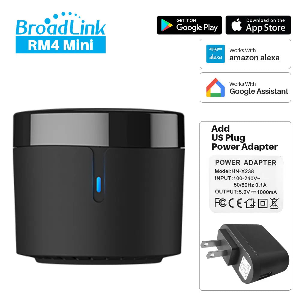 Broadlink Rm4 Mini Smart Remote Control Infrared Universal IR Audio