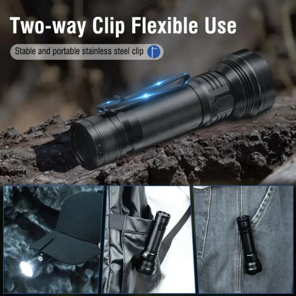 POCKETMAN 5-Color Tactical Flashlight | USB Rechargeable 3800LM