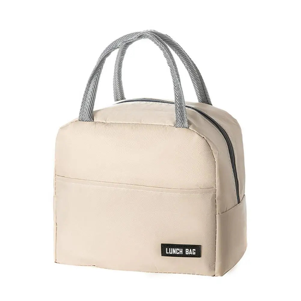 Insulated Oxford Cloth Lunch Bag – Leakproof & Zipper Closure