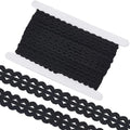 10M Wavy Elastic Ribbon Trim 20mm Black – Nylon Sewing Cord