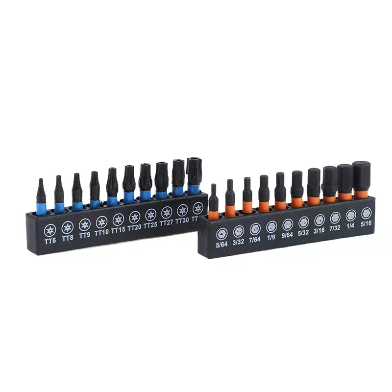S2 Steel Star Impact Drill Bits 21 Hex Shank Magnetic Screwdriver