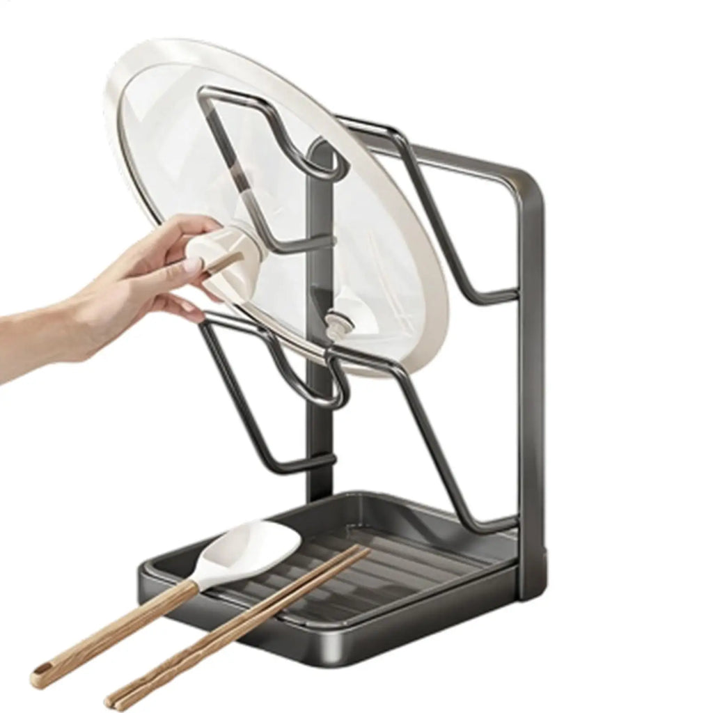 Pan Lid Organizers Inside Cabinet Cooking Utensil Holder Rest