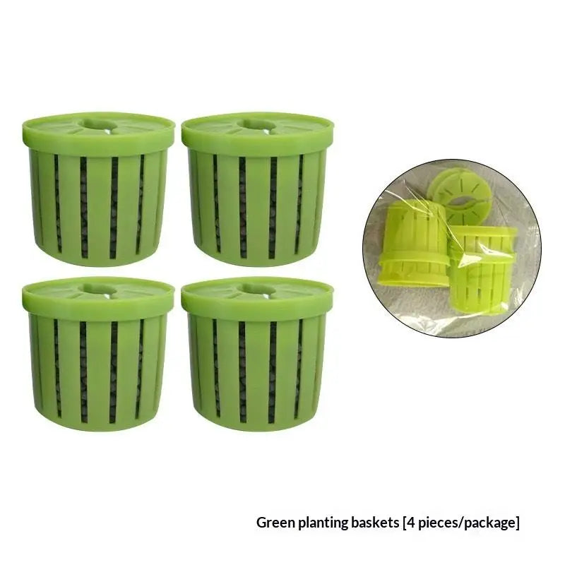 4-Pack Aquarium Net Planter Cups | Hydroponic Fish Tank Baskets
