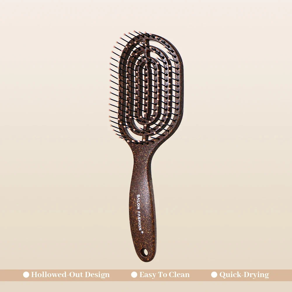 Hollow Detangling Hair Brush – Anti-Static Scalp Massage Comb