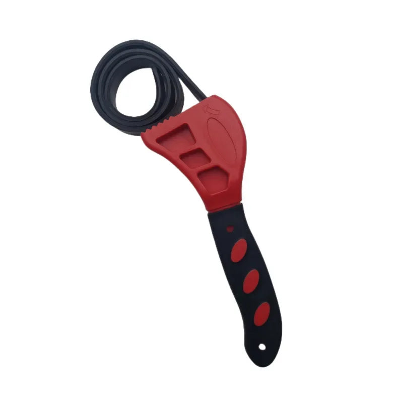 Heavy-Duty Rubber Strap Wrench – Oil Filter & Bottle Opener