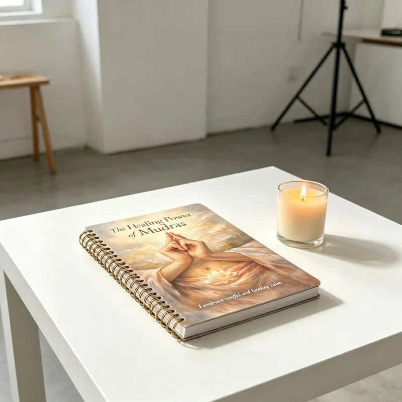 Healing Power Mudras Hand Yoga Notebook Health Fitness Diet Lifestyle