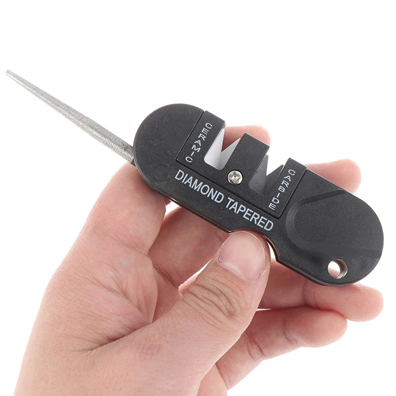 3-in-1 Portable Knife Sharpener – Tungsten Ceramic Carbide