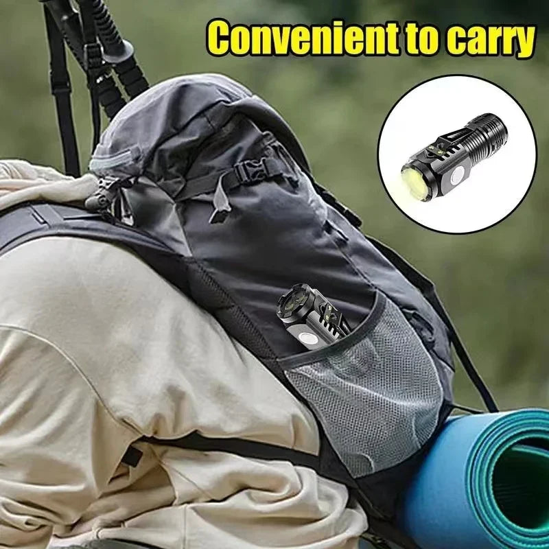 LED Strong Light Flashlight Rechargeable Multi Functional Long Range