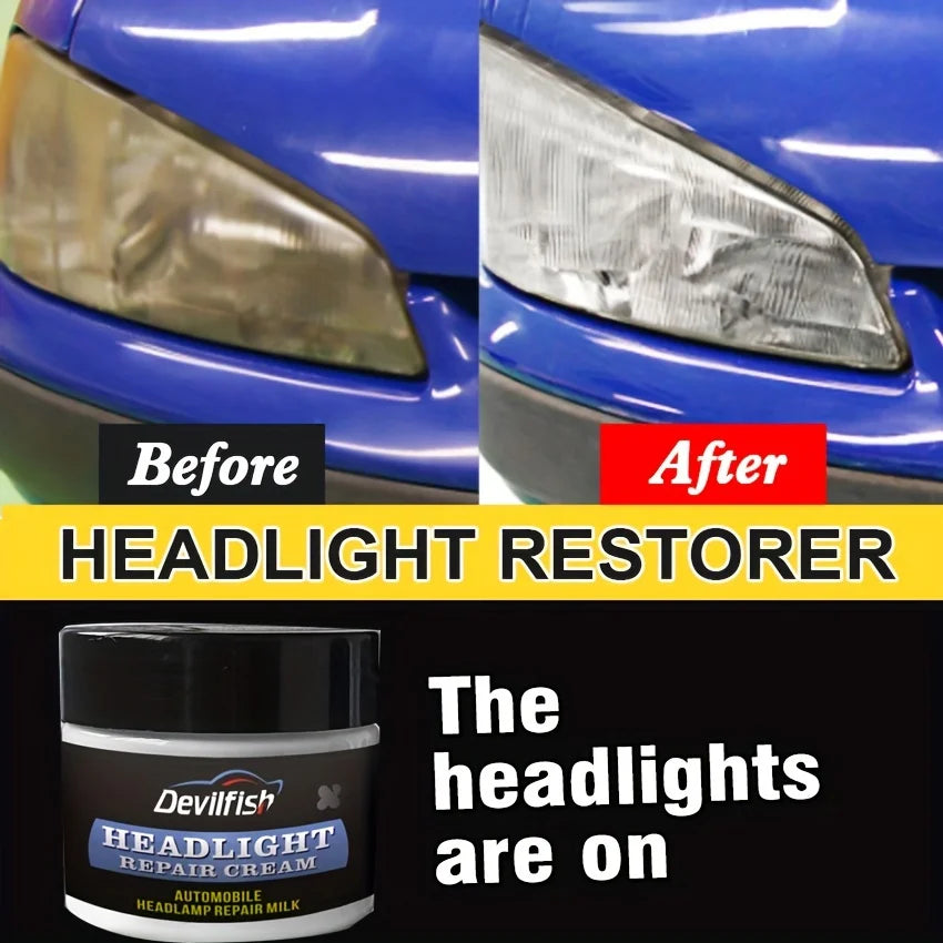 Headlight Restoration Fluid – Crystal Coating & Anti-Yellowing