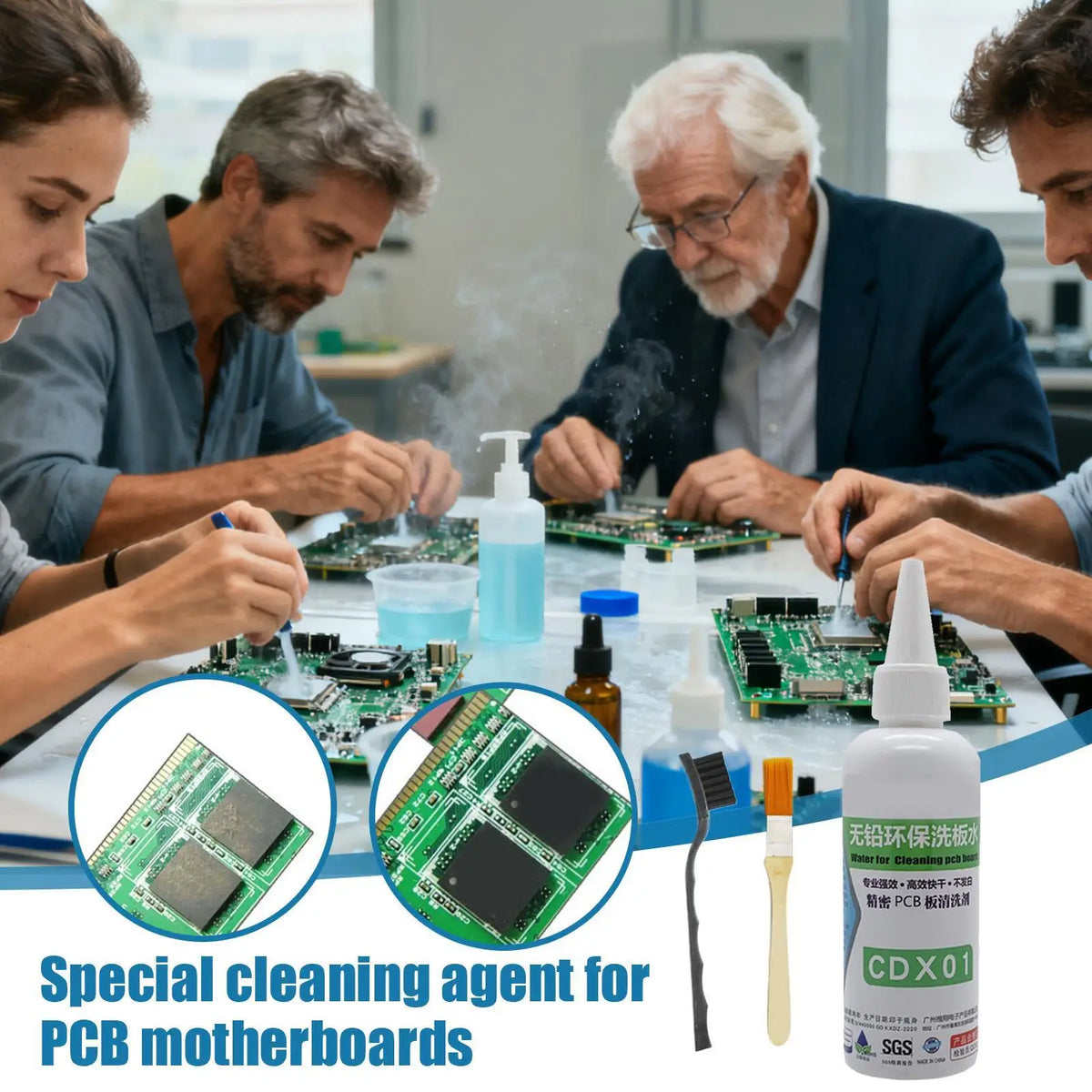 PCB Motherboard Cleaner Liquid | Fast-Drying Contact Cleaner