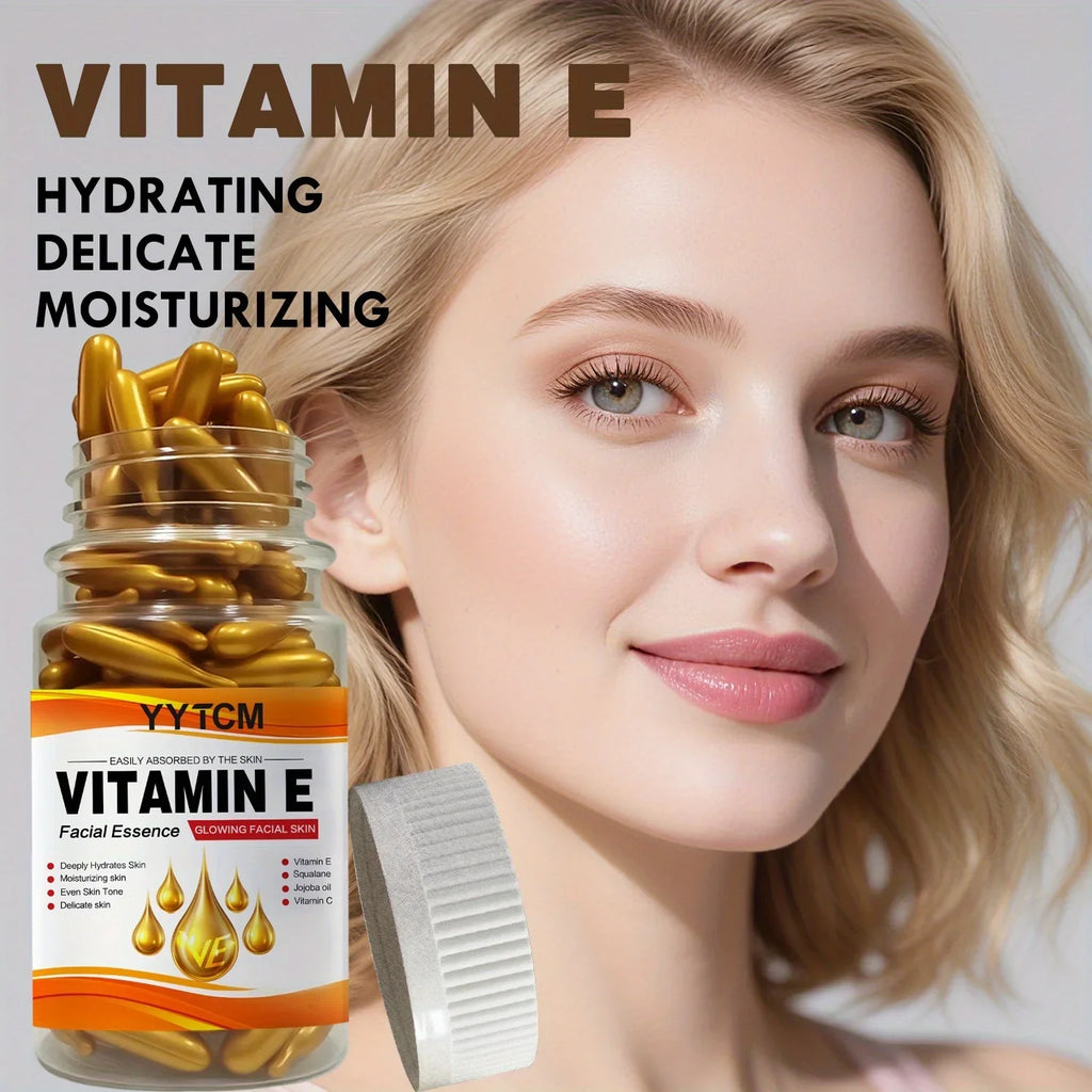 Vitamin E Capsule Essence – Squalane & Vitamin C | 90 Caps