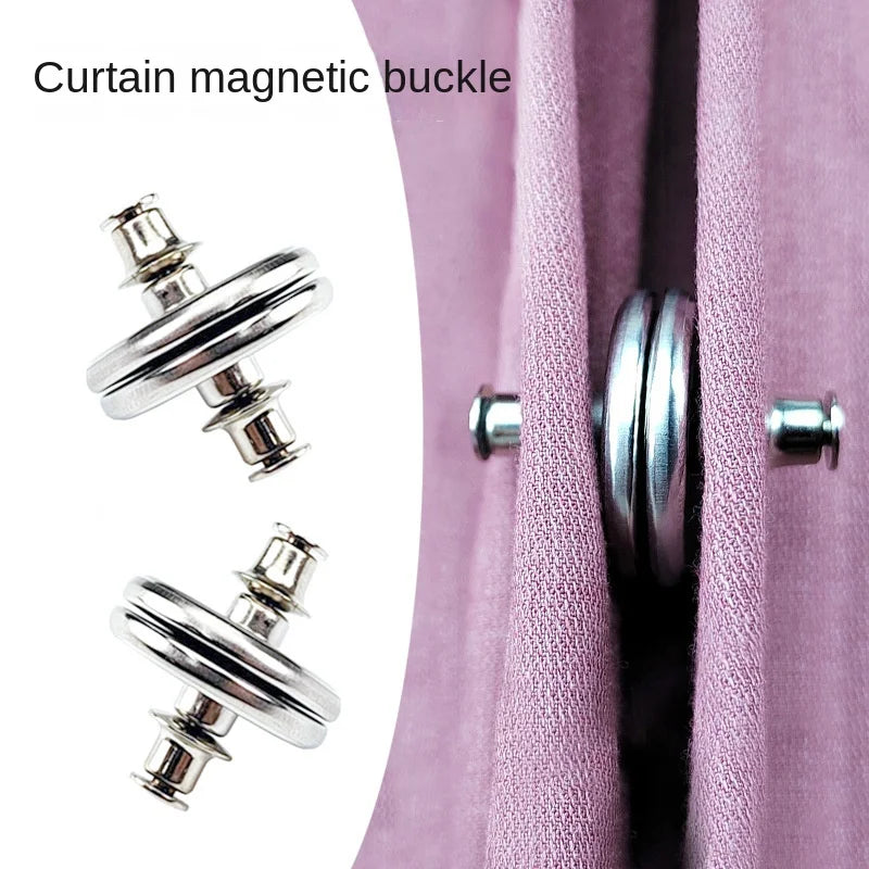 1-10Pairs Curtain Magnetic Button Nail Detachable Window Close Magnet
