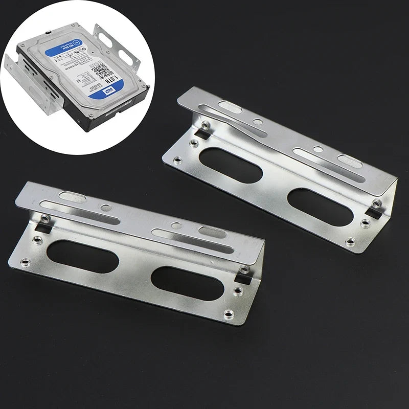 3.5" to 5.25" Drive Bay Bracket for HDD, SSD & M.2 – 2 Pack