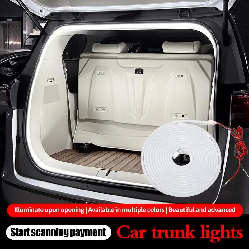 Car Trunk LED Light Strip | Dynamic Flow, Auto On/Off, 2m/4m