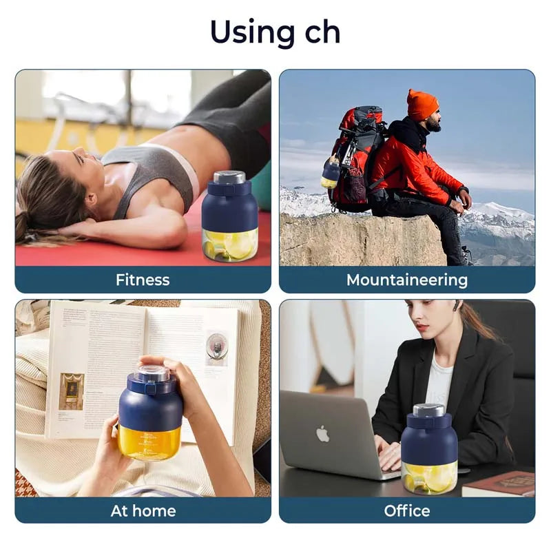 Portable USB Rechargeable Electric Juicer Cup 500ml Blender