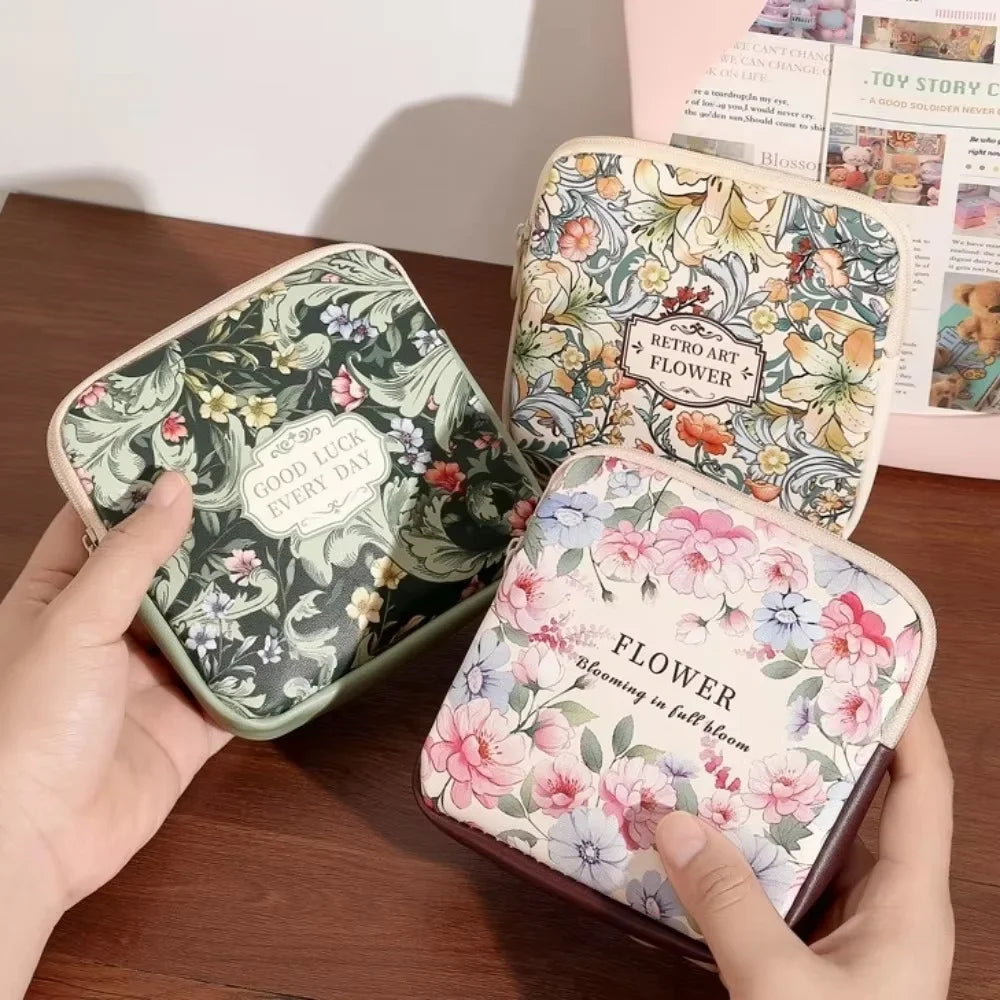Women Girls Cosmetic Makeup Bag Coin Purse Large Capacity Sanitary