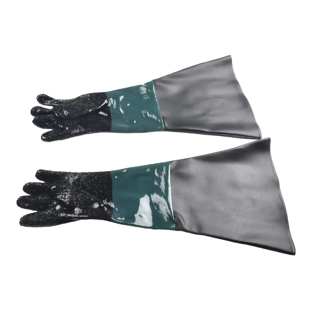 1 Pair PVC Sandblasting Gloves 11 8 Diameter Opening Sandblaster